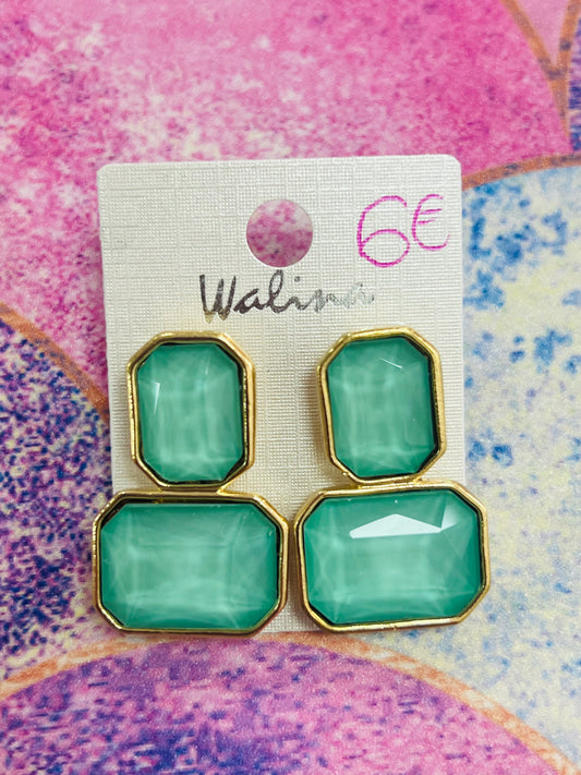 Pendientes Agua Cristal