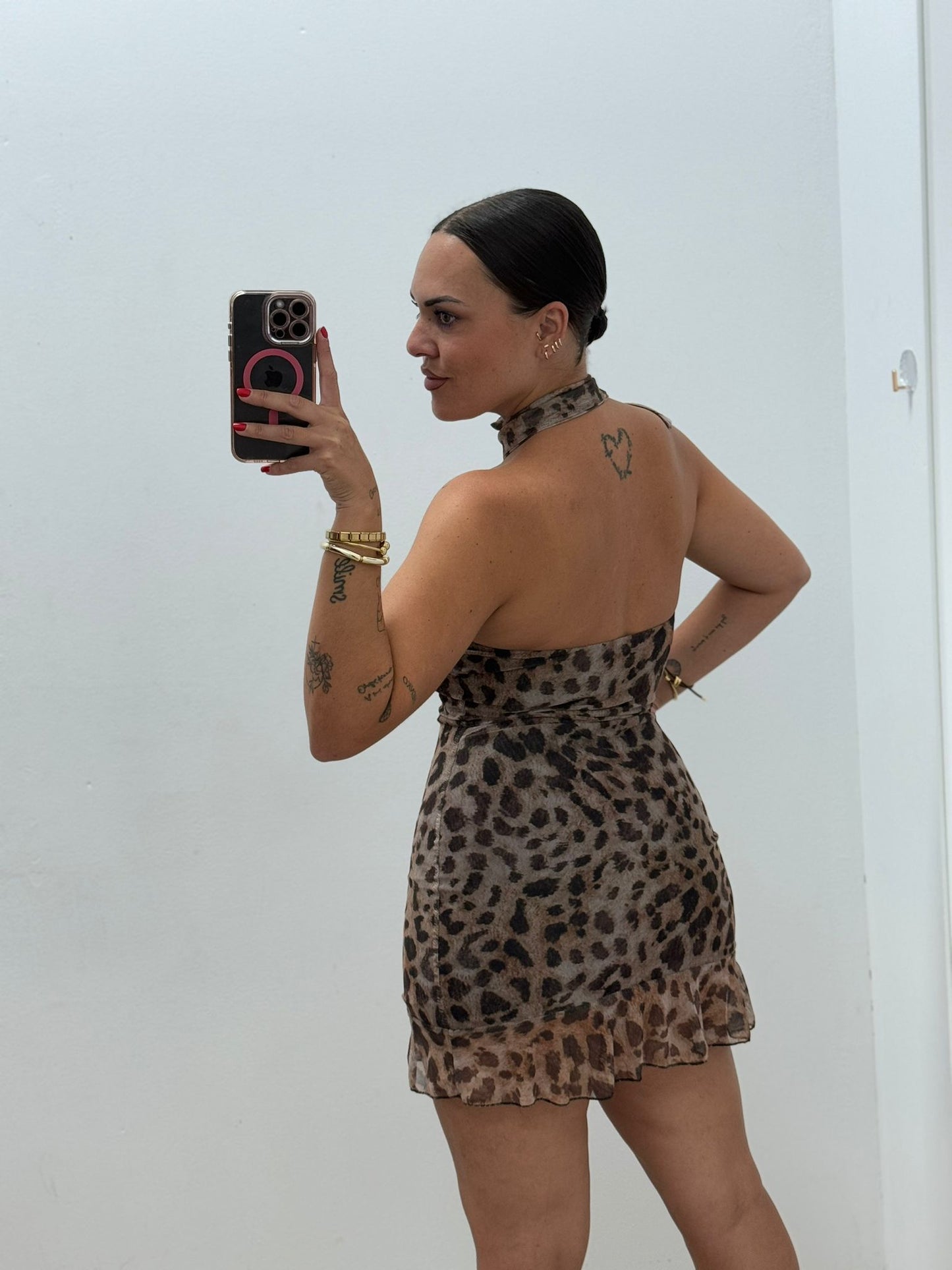 Vestido Leopardo Lazo