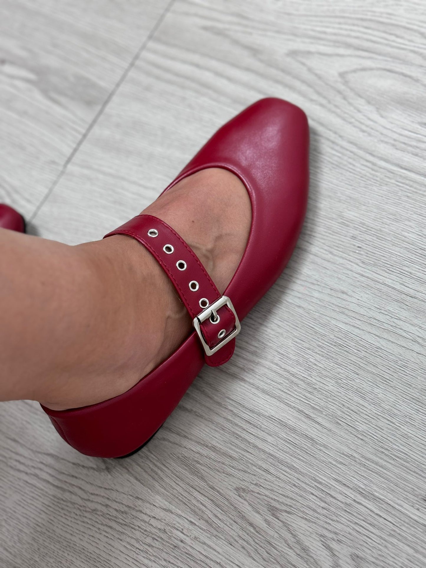 Zapato Bailarina Rojo