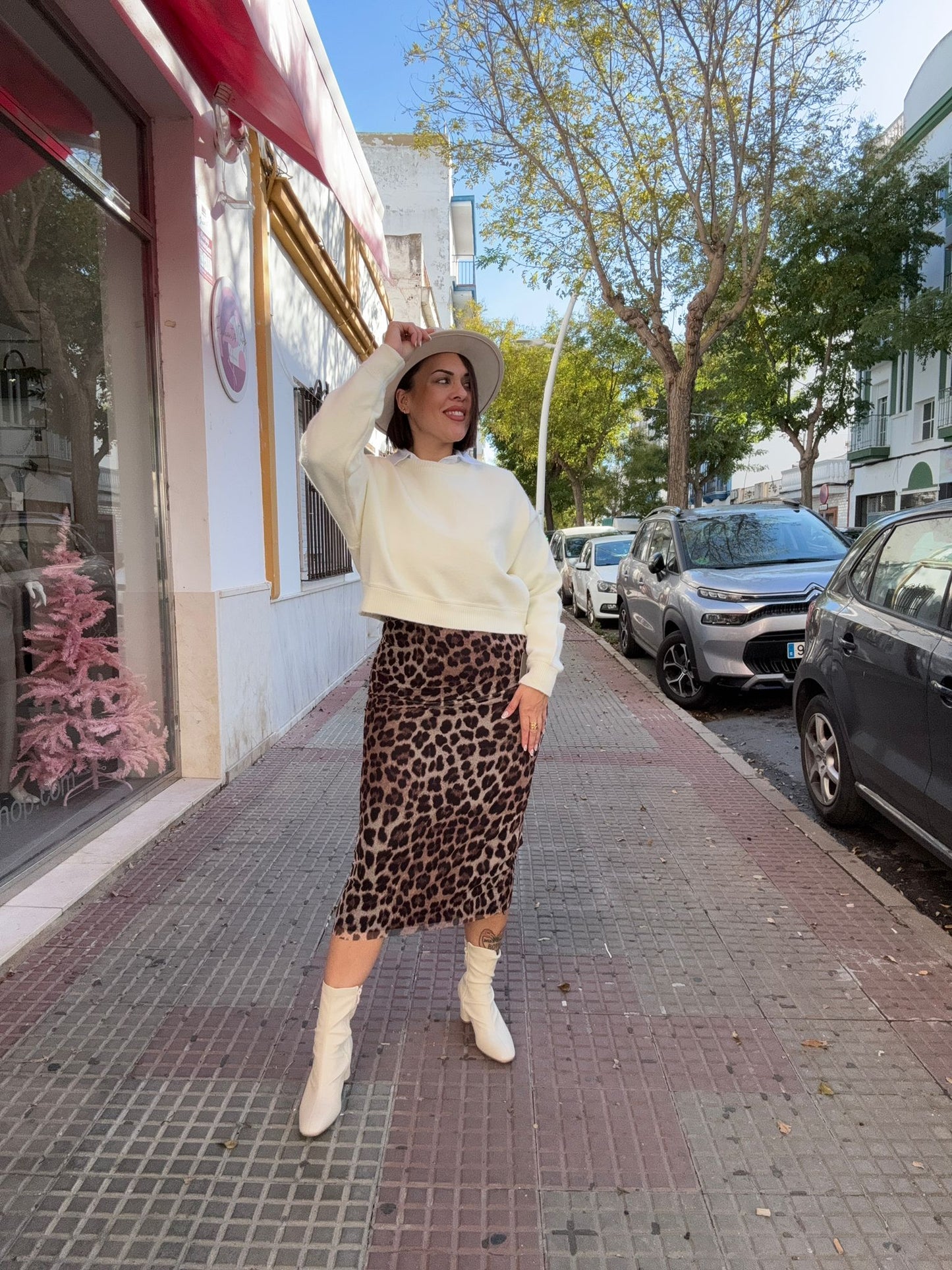 Falda Leopardo